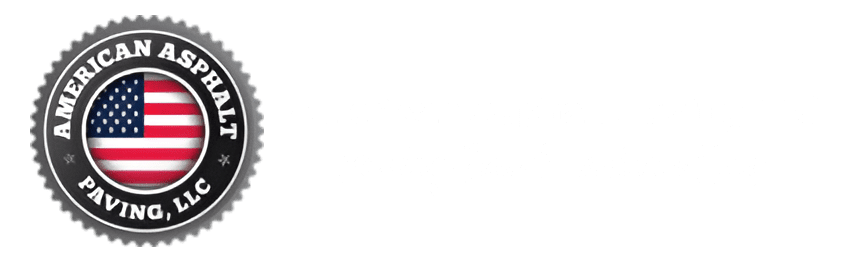 A green background with the words " american asphalt paving the america ".